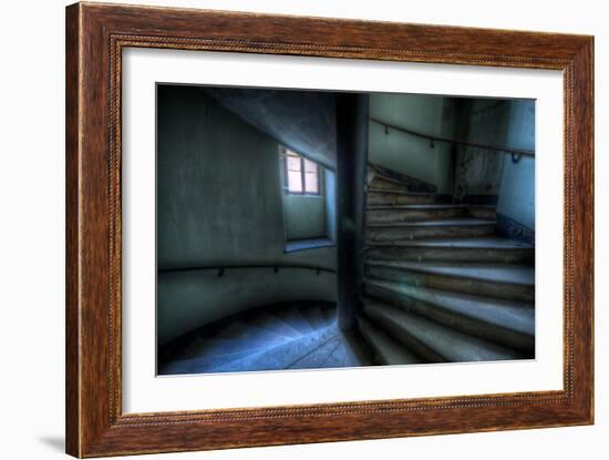 Haunted Interior Stariway-Nathan Wright-Framed Photographic Print