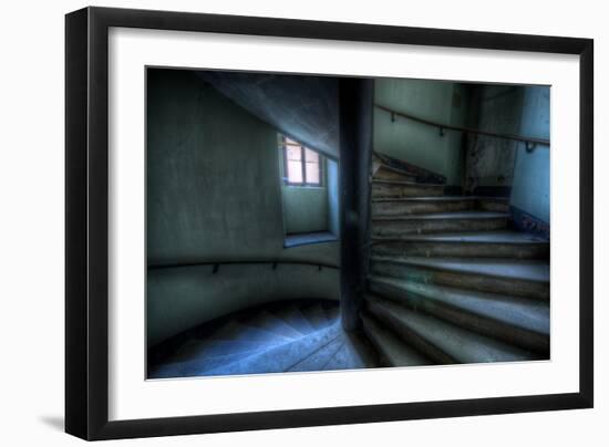 Haunted Interior Stariway-Nathan Wright-Framed Photographic Print