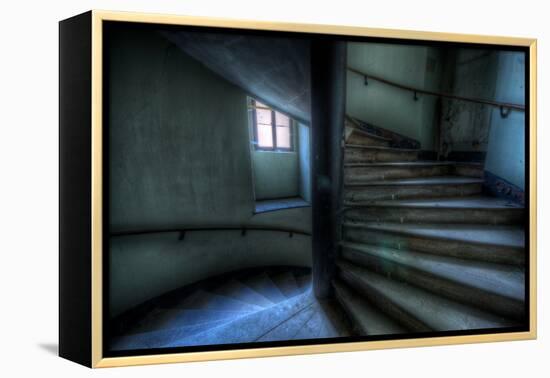 Haunted Interior Stariway-Nathan Wright-Framed Premier Image Canvas