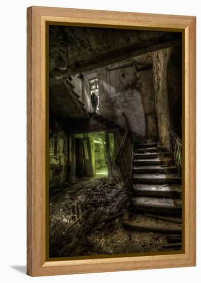 Haunted Interior Stariway-Nathan Wright-Framed Premier Image Canvas