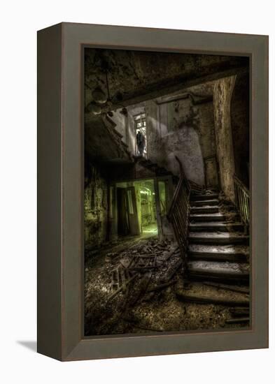 Haunted Interior Stariway-Nathan Wright-Framed Premier Image Canvas