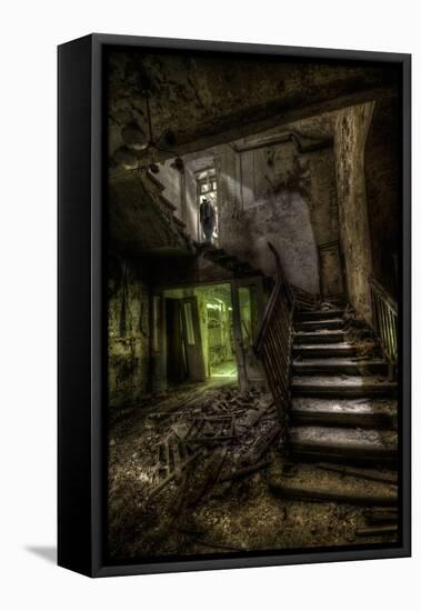 Haunted Interior Stariway-Nathan Wright-Framed Premier Image Canvas