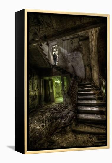 Haunted Interior Stariway-Nathan Wright-Framed Premier Image Canvas