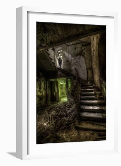 Haunted Interior Stariway-Nathan Wright-Framed Photographic Print