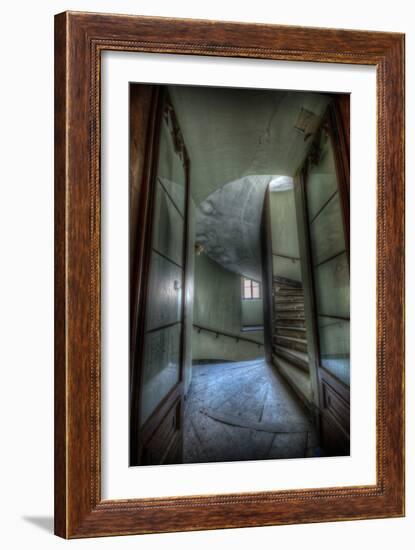 Haunted Interior Stariway-Nathan Wright-Framed Photographic Print