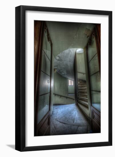 Haunted Interior Stariway-Nathan Wright-Framed Photographic Print