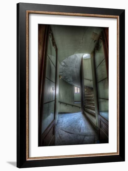 Haunted Interior Stariway-Nathan Wright-Framed Photographic Print