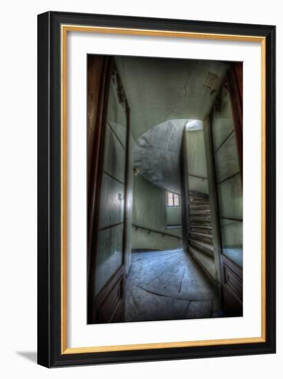 Haunted Interior Stariway-Nathan Wright-Framed Photographic Print