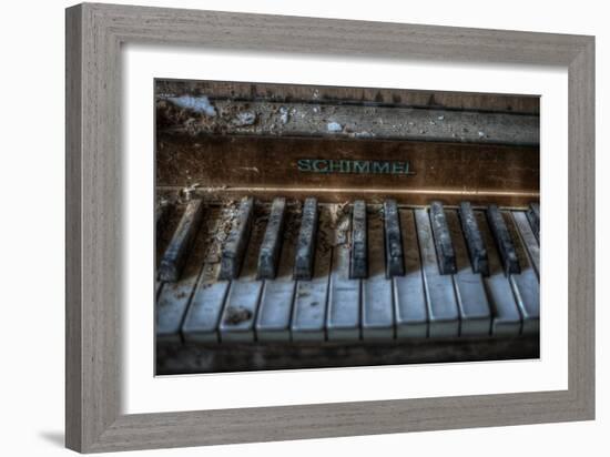 Haunted Interior with Piano-Nathan Wright-Framed Photographic Print