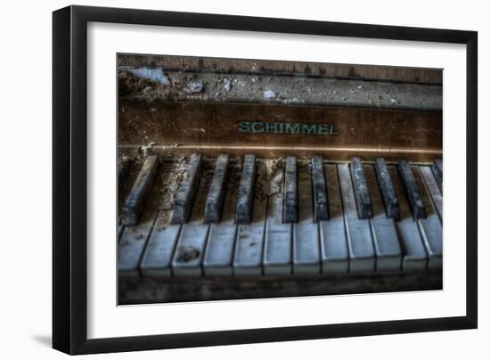 Haunted Interior with Piano-Nathan Wright-Framed Photographic Print