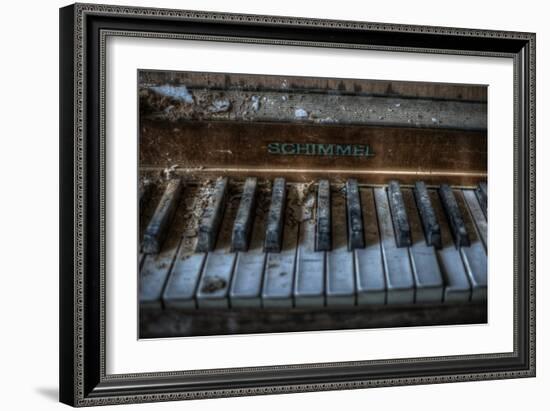 Haunted Interior with Piano-Nathan Wright-Framed Photographic Print