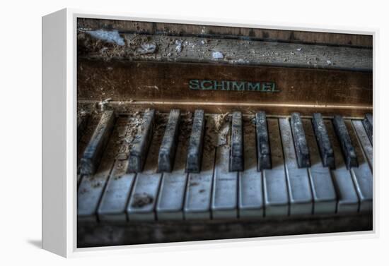 Haunted Interior with Piano-Nathan Wright-Framed Premier Image Canvas