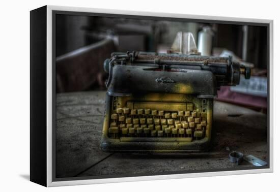 Haunted Interior with Typewriter-Nathan Wright-Framed Premier Image Canvas