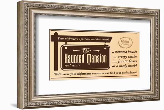 Haunted Mansion Real Estate-null-Framed Premium Giclee Print