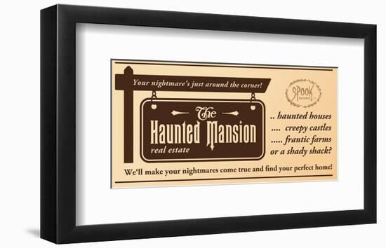 Haunted Mansion Real Estate-null-Framed Premium Giclee Print