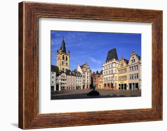 Hauptmarkt, Main Market Square, with St. Gangolf Church and Steipe Building, Trier, Moselle River, -Hans-Peter Merten-Framed Photographic Print