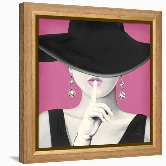 Haute Chapeau I PInk-Marco Fabiano-Framed Stretched Canvas