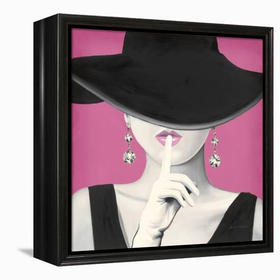 Haute Chapeau I PInk-Marco Fabiano-Framed Stretched Canvas