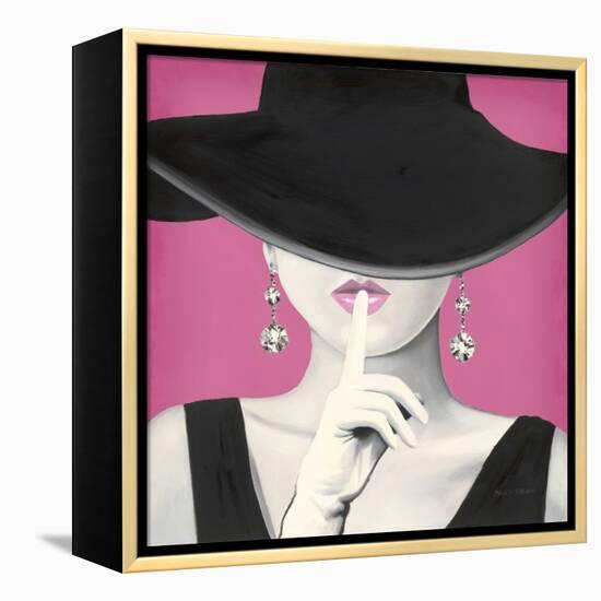 Haute Chapeau I PInk-Marco Fabiano-Framed Stretched Canvas