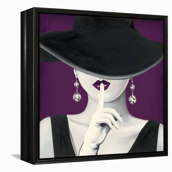 Haute Chapeau Purple I-Marco Fabiano-Framed Stretched Canvas