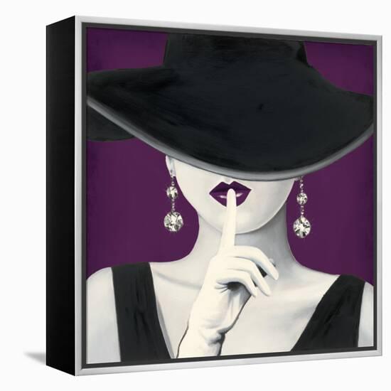 Haute Chapeau Purple I-Marco Fabiano-Framed Stretched Canvas