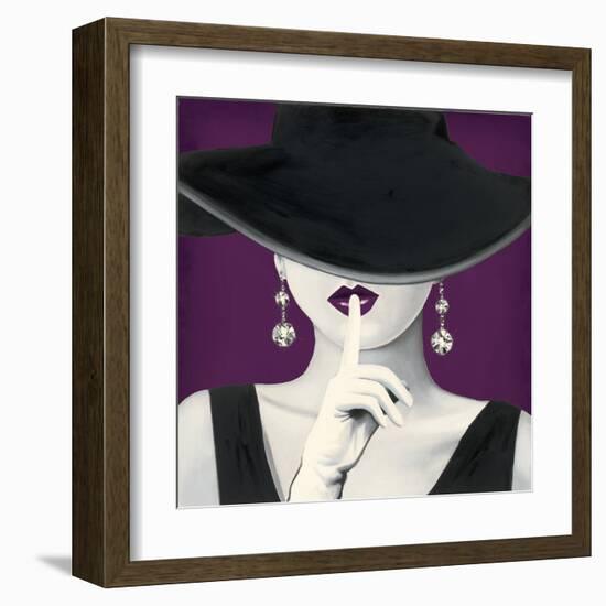 Haute Chapeau Purple I-Marco Fabiano-Framed Art Print