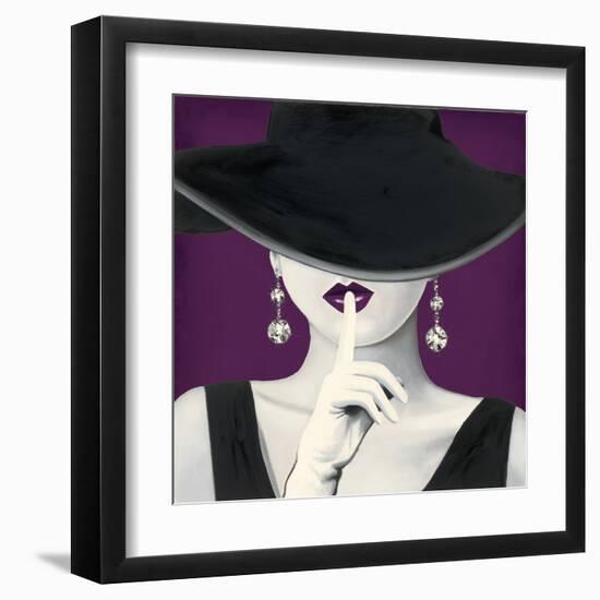 Haute Chapeau Purple I-Marco Fabiano-Framed Art Print