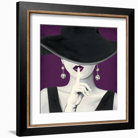 Haute Chapeau Purple I-Marco Fabiano-Framed Art Print