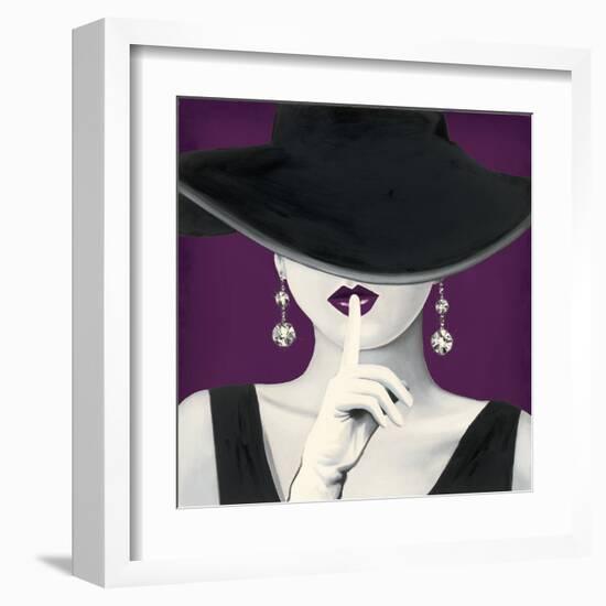 Haute Chapeau Purple I-Marco Fabiano-Framed Art Print