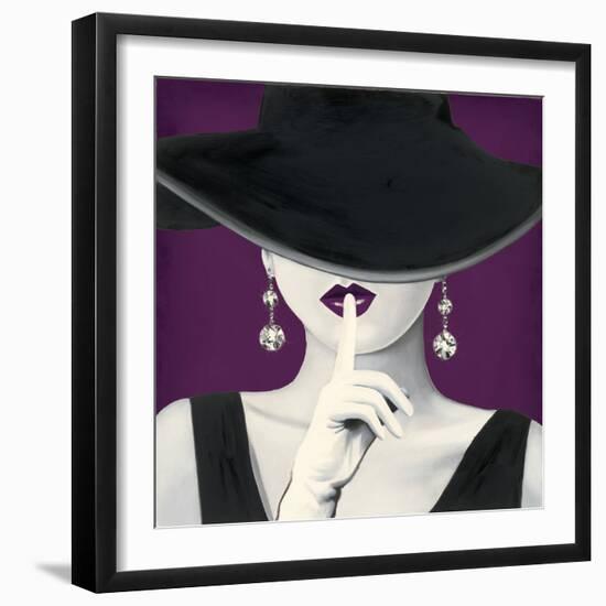 Haute Chapeau Purple I-Marco Fabiano-Framed Premium Giclee Print