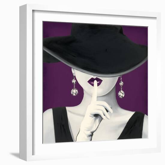 Haute Chapeau Purple I-Marco Fabiano-Framed Art Print