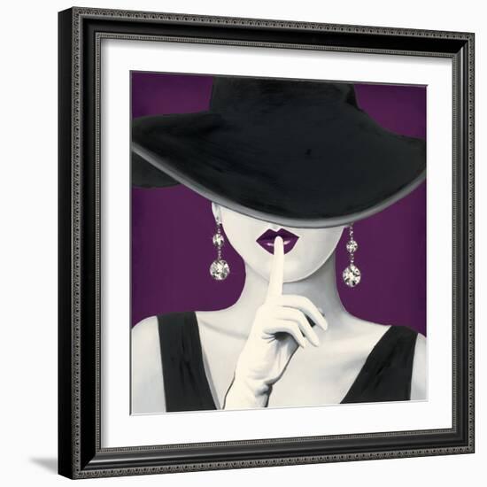 Haute Chapeau Purple I-Marco Fabiano-Framed Art Print