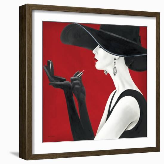 Haute Chapeau Rouge II-Marco Fabiano-Framed Art Print