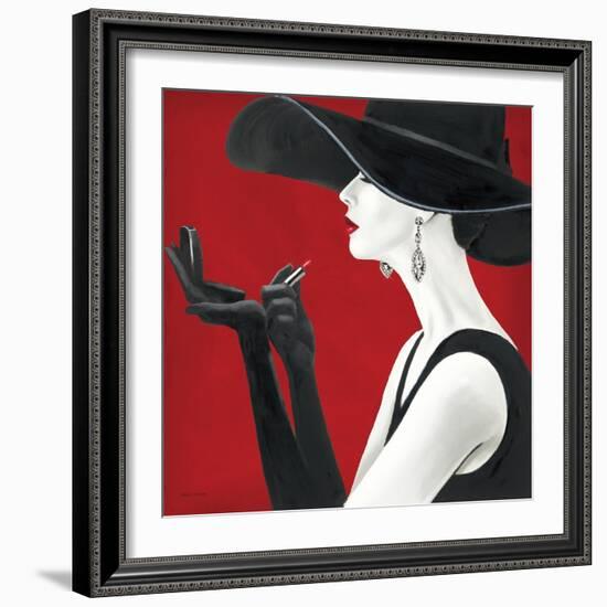 Haute Chapeau Rouge II-Marco Fabiano-Framed Art Print