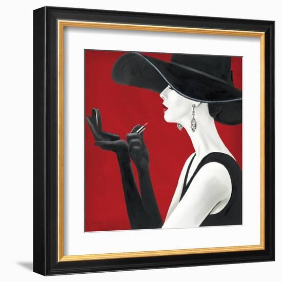 Haute Chapeau Rouge II-Marco Fabiano-Framed Art Print