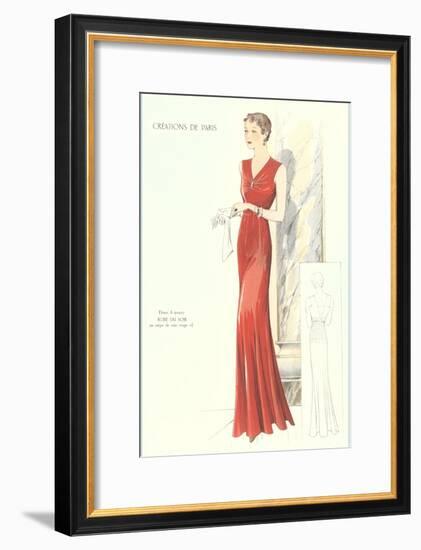 Haute Couture Evening Gown-null-Framed Art Print