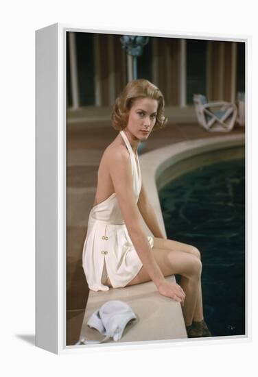 Haute Societe HIGH SOCIETY by CharlesWalters with Grace Kelly, 1956 (photo)-null-Framed Stretched Canvas