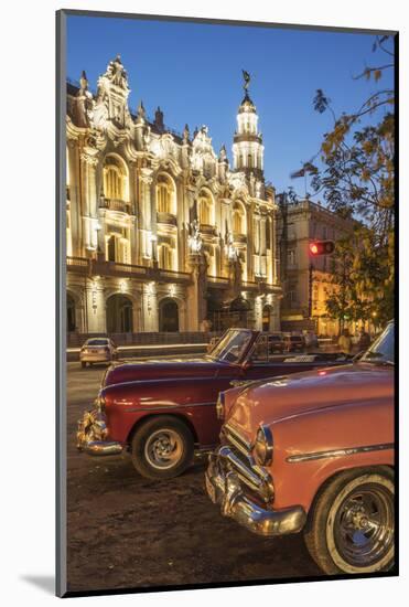 Havana at Night, Cuba, West Indies, Caribbean, Central America-Angelo Cavalli-Mounted Photographic Print