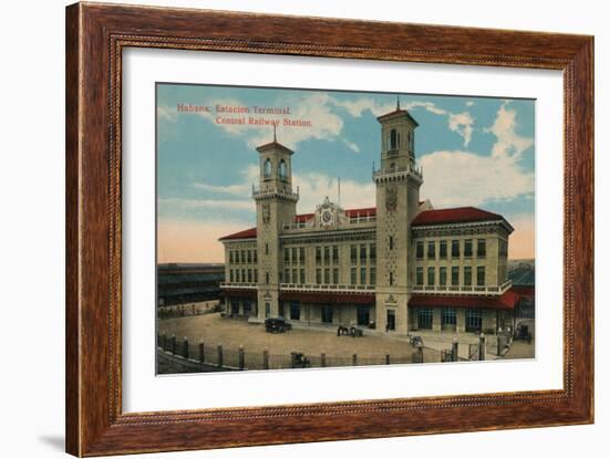 Havana Central Railway Station, Cuba, C1912-null-Framed Giclee Print