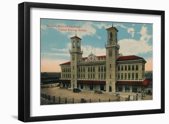 Havana Central Railway Station, Cuba, C1912-null-Framed Giclee Print