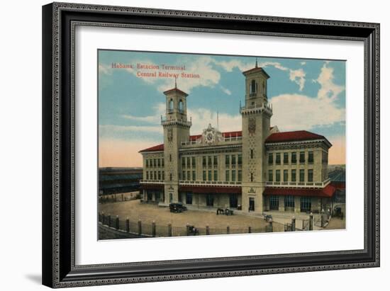 Havana Central Railway Station, Cuba, C1912-null-Framed Giclee Print