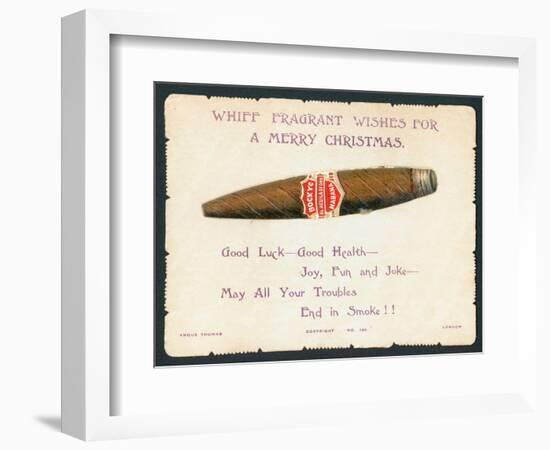 Havana Cigar, Christmas Card-null-Framed Giclee Print