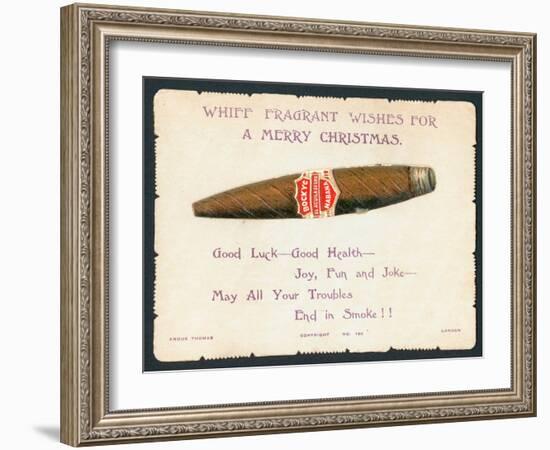 Havana Cigar, Christmas Card-null-Framed Giclee Print