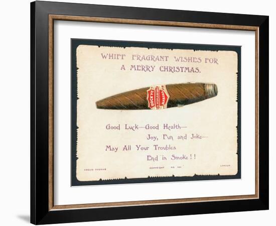 Havana Cigar, Christmas Card-null-Framed Giclee Print