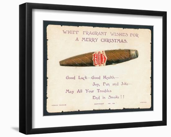 Havana Cigar, Christmas Card-null-Framed Giclee Print