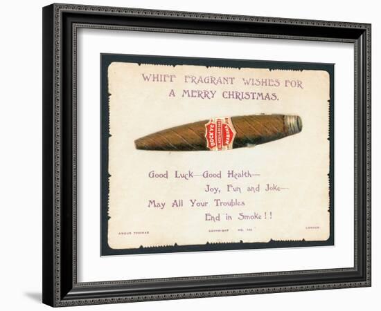 Havana Cigar, Christmas Card-null-Framed Giclee Print