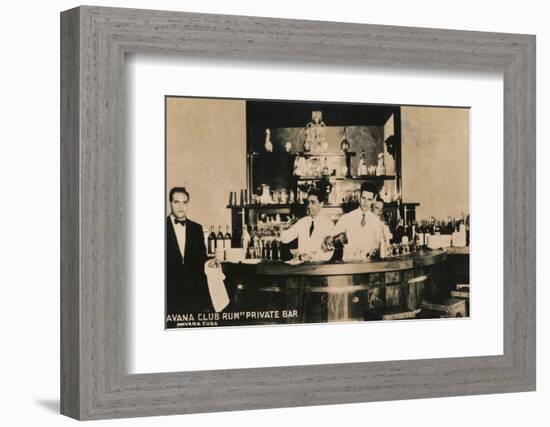 Havana Club Rum, Private Bar, Havana, Cuba, c1900s-Unknown-Framed Photographic Print
