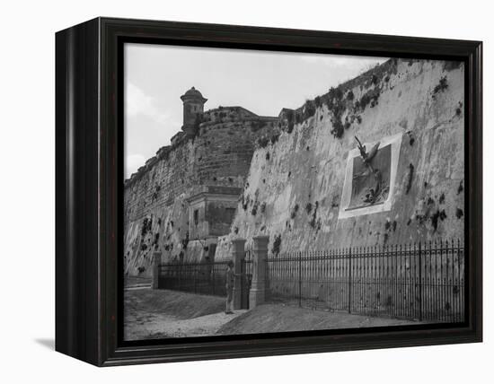 Havana, Cuba, Execution Wall in Cabanas-null-Framed Stretched Canvas