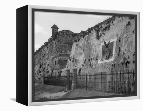 Havana, Cuba, Execution Wall in Cabanas-null-Framed Stretched Canvas