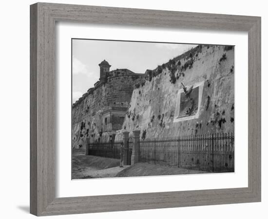 Havana, Cuba, Execution Wall in Cabanas-null-Framed Photo